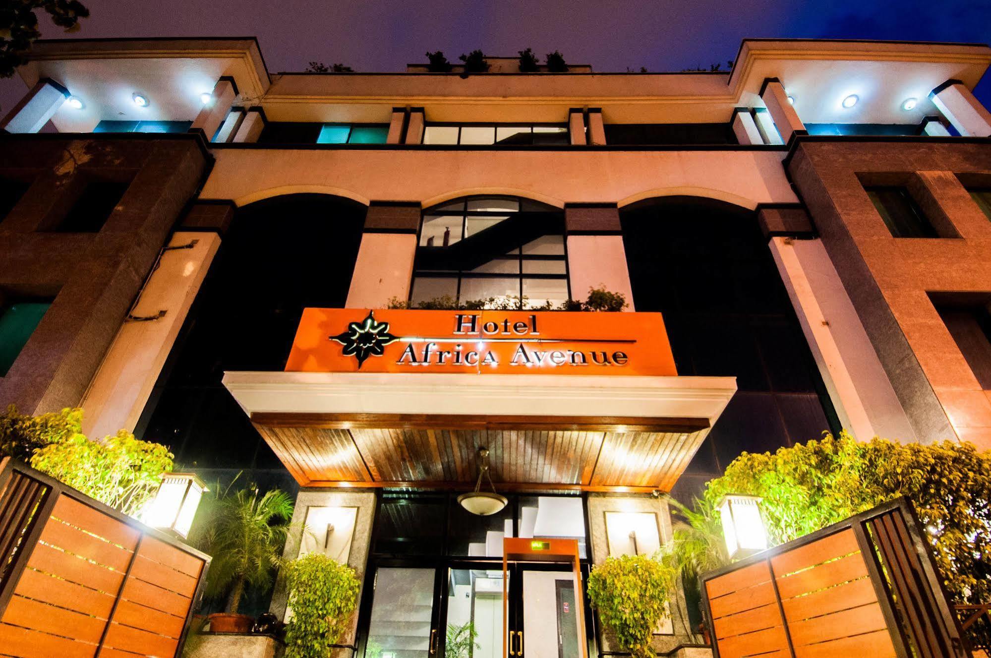 Hotel Africa Avenue Nové Dillí Exteriér fotografie